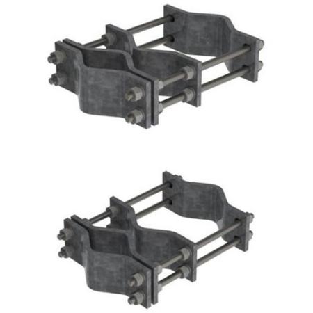 Pipe-to-Pipe Clamp for joining Two 4 to 9 in OD Round Members