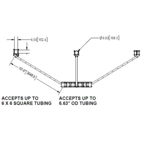 Reinforcement Kit, 3 sector, 10-30, 10’ Arm