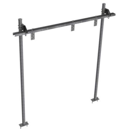 4-3/4 in x 10 ft Saftey Grated Waveguide Bridge Kit with (2) 10 ft 6 in Base Shoe Posts