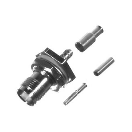 TNC F Crimp Bulkhead jack cable GRP B1, Rear MNT