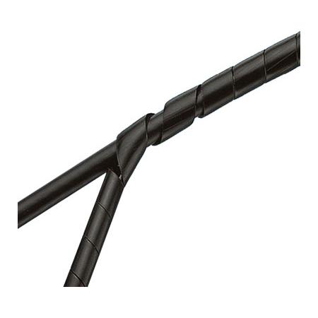 1/4" x 100' Black Spiral Wrap