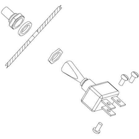 3-Position Heavy Duty Stop Switch, 12V, 50A