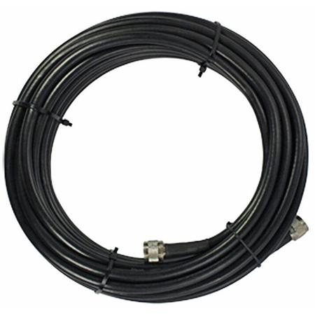 10 ft SC-400 Ultra Low Loss Coax Cable in Black with N Male - N Male