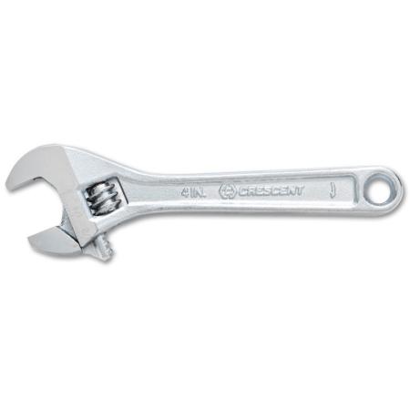 6" Chrome Finish Adjustable Wrench