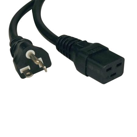 10' AC Power Cord, C19 to 5-20P, 3x12AWG 125V 20A