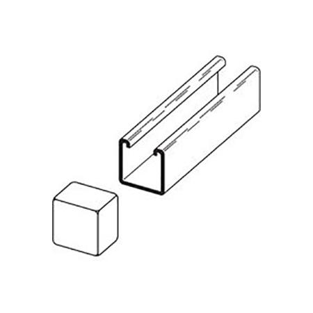 Plastic Strut Caps Single, White