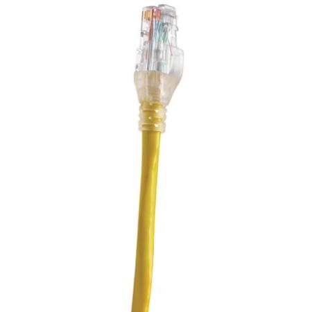 7' Cat5e Bonded-Pair 4 Pair 24AWG Solid CMR Yellow