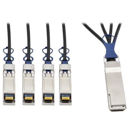 2m 40GbE QSFP+-10GbE SFP+ Passive DAC Cu Breakout