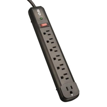 4' Protect It! 7-Outlet Surge Protector 1 Diag LED