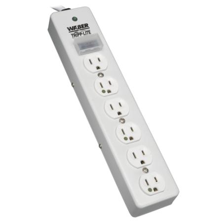 15' Hospital-Grade Surge Protector w/ 6 Outlets
