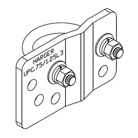 Universal Pipe Clamp for Pipes with .75"-1.25" OD