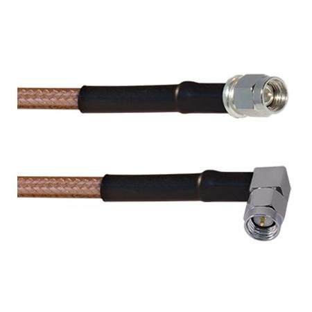 48.00" RG-316 Jumper SMA Male R/A to SMA Male