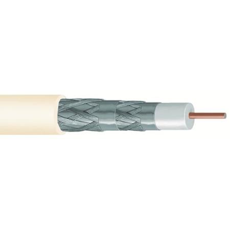 RG11 Quad Shield Plenum Video Coaxial Cable, White