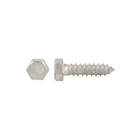 3/8"-7 x 2" Galvanized Finish Hex Head Lag Screw