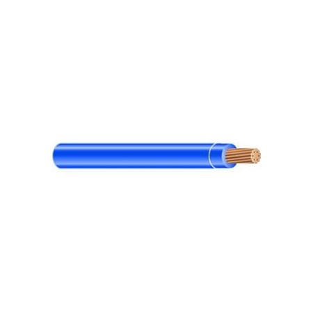 6 AWG 19 Stranded THHN Insulated Copper Wire in Blue