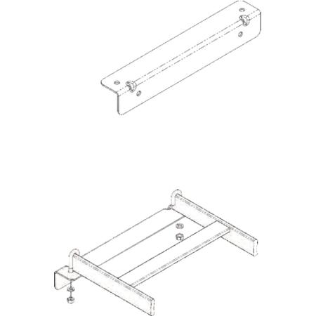 Wall Angle Support Kit, 14" Wide, Black