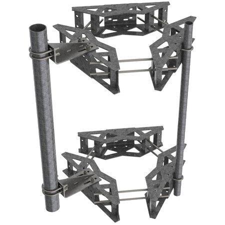 6 ft Microwave Antenna Dual Ring Mount Kit