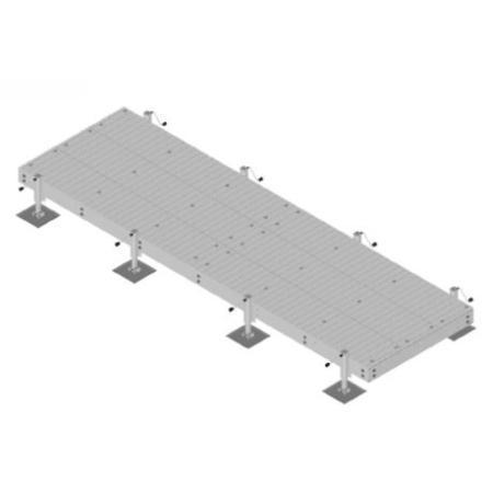 6 x 20 ft E2O® Equipment Platform Base with 8 Adjustable Legs