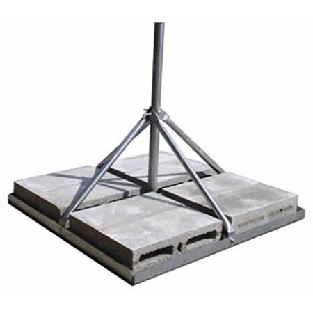 Non-Penetrating Roof Mount, 60 in Mast x 1.25 in OD