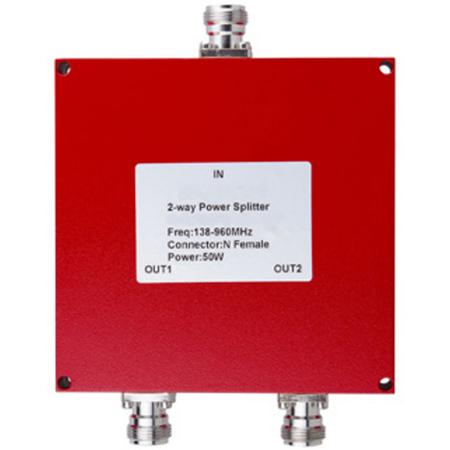 SPLITTER, 2WAY, 138-960MHZ,50W,TYPE N(F