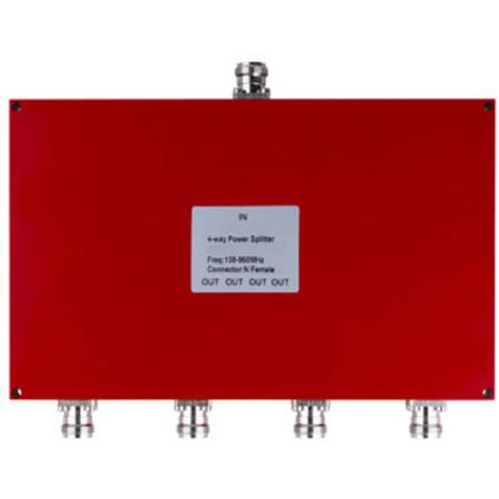 SPLITTER, 4WAY, 138-960MHZ,50W,TYPE N(F