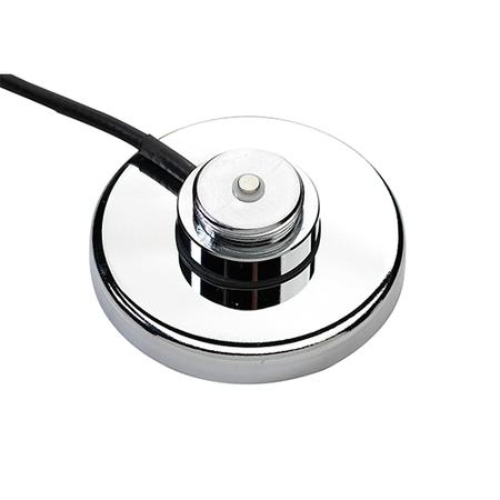 Chrome Magnetic Mount with 12 ft RG58A Rubber Boot, No Connector