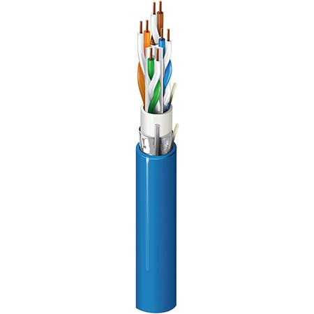 10GX Cat 6A Enhanced Cable with 4 Bonded Pairs in Blue, 23 AWG, 1000 ft