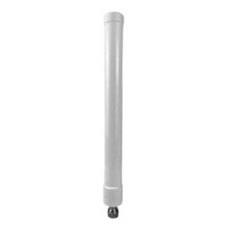 2.4/5/6 GHz 4/7/7 dBi Omni Antenna with Direct N Male Connector in White