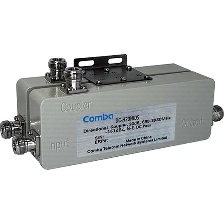 698 - 3980 MHz 20 dB Low PIM Directional Coupler with N Female Connectors, DC Pass