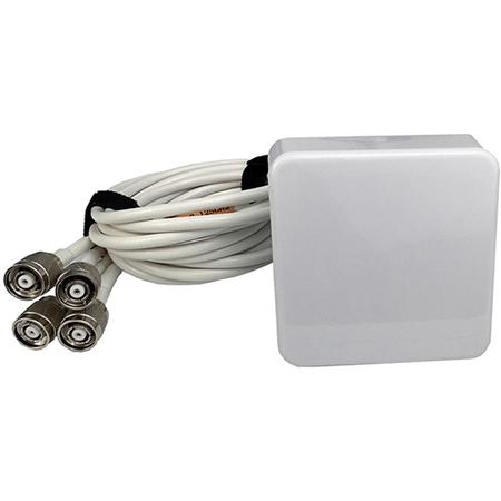 2.4/5/6 GHz 5 dBi Atto Patch Antenna with 4 RPTNC Male Connectors