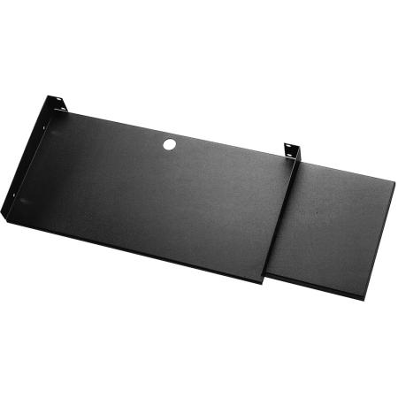 Stationary Keyboard/Mouse Shelf, Metallic Gray
