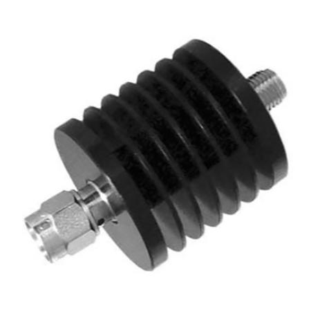 10 W 20 dB DC - 6 GHz Fixed Attenuator with SMA Male - SMA Female Connectors