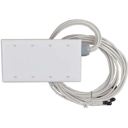 2.4/5/6 GHz 5/6/6 dBi Directional Wi-Fi Junction Box Antenna with 8 RPSMA Male Connectors
