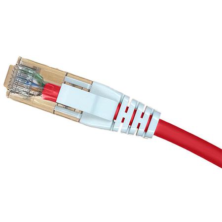 1.6 ft 26 AWG Cat 6 TIA 568A Patch Cord with RJ45 Male in Unshielded Red, LSZH