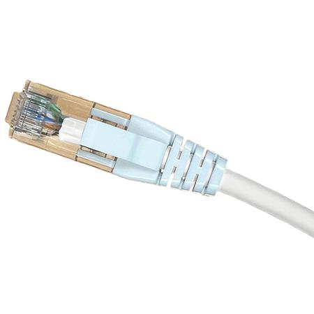 1.6 ft 26 AWG Cat 6 TIA 568A Patch Cord with RJ45 Male in Unshielded White, LSZH
