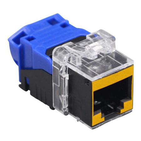 Cat 6 EL Connection Module RJ45 UTP Keystone in Yellow