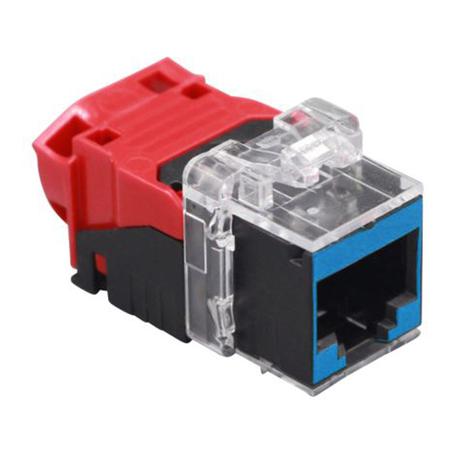 Cat 6A EL Connection Module RJ45 Keystone in Blue
