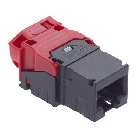 Cat 6A EL Connection Module RJ45 Special in Black