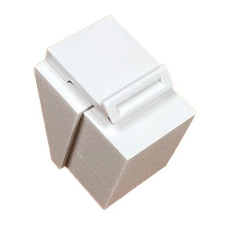 1 Port Keystone Blank Insert in White