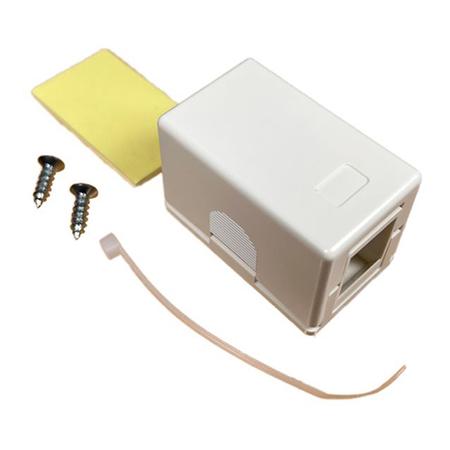 1 Port Keystone Surface Mount  Box in White