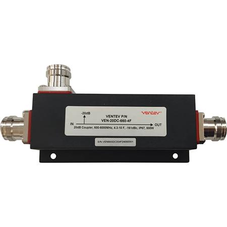 600 - 6000 MHz 15 dB Directional Coupler with 4.3-10 Female Connectors