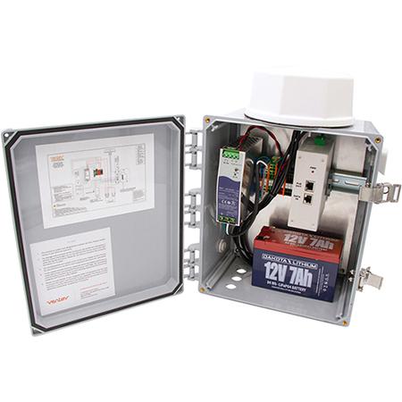 Outdoor AC/DC Power System with Antenna and Lithium Battery