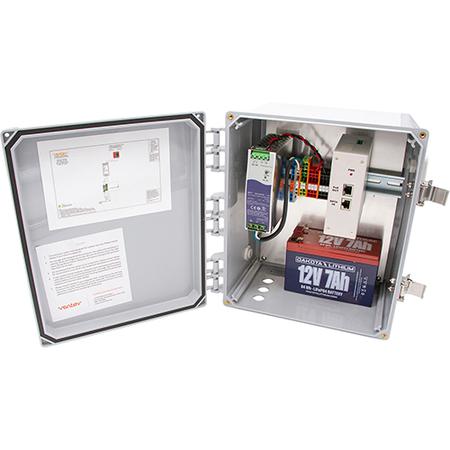Outdoor UPS for PoE Enabled Devices with Injector and Lithium-Ion Battery