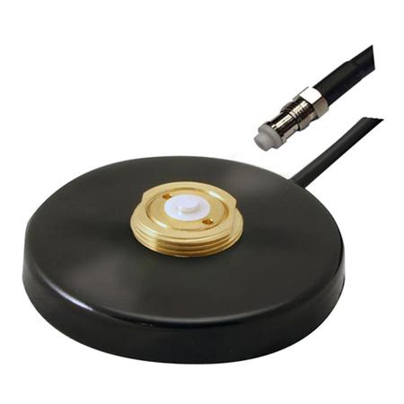 1-1/8”-18 NMO Magnetic Mount with 17 ft RG-58/U Cable and Fixed FME Female Connector