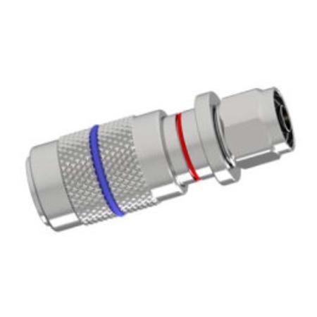 N Male Compression Connector for 1/2 in Low Loss Coax Cable, LCF12, ICA12, RCA12-50