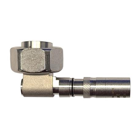 RA DIN Male Connector for 1/4 in Superflexible Cable