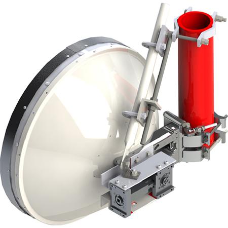 2 ft ValuLine® Dual-Band High-Performance Low-Profile Antenna, Single 80 GHz and Dual 18 GHz Polarization