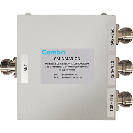 138 - 174, 350 - 540, 698 - 960 MHz Combiner with N Female Connectors
