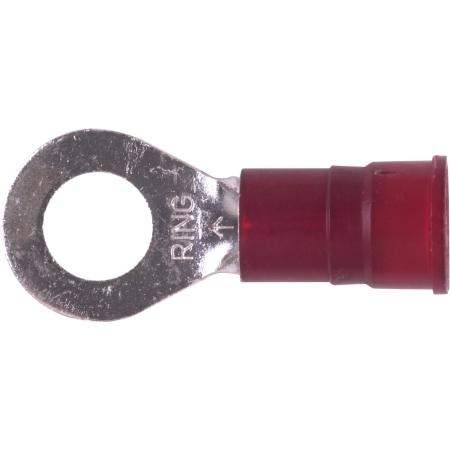 Ring Terminal,Nylon , 8 gauge,5/16" stud/200 pk