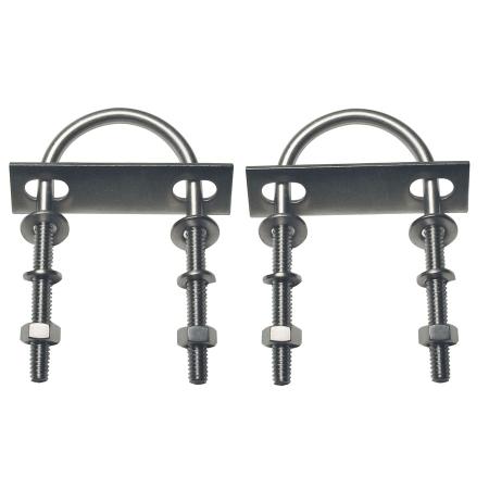 Light-Duty Stainless Steel U-Bolt Mounting Kit for Fiberglass Omni Antennas